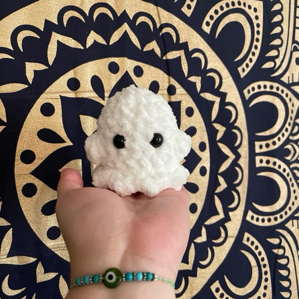 Handmade Crochet Mini Baby‎ Ghost Plushie